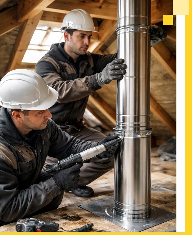 Монтаж дымоходов для каминов в Кирове-Чепецке с гарантией качества
