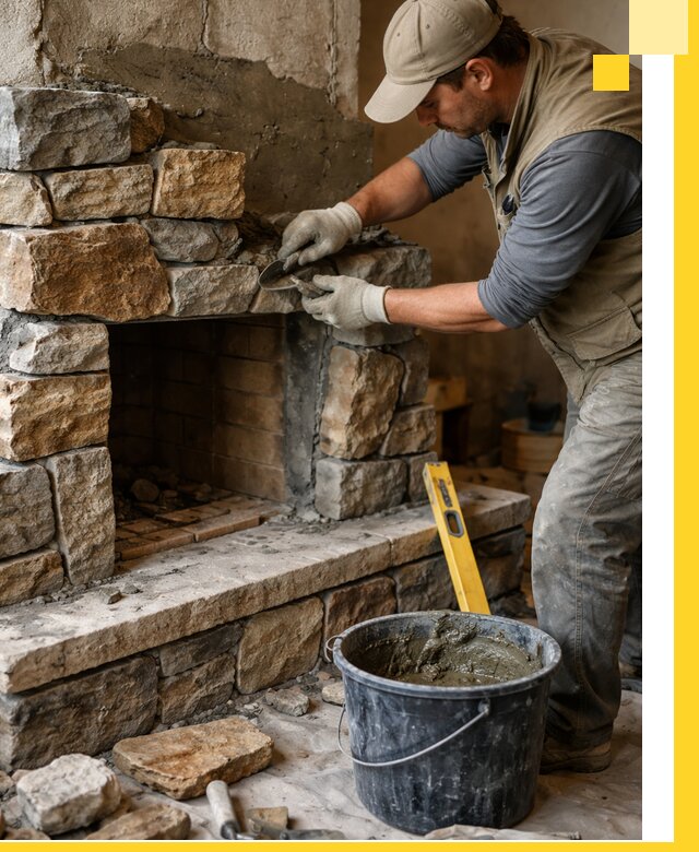 Изготовление и установка каменных каминов под ключ в Кирове-Чепецке