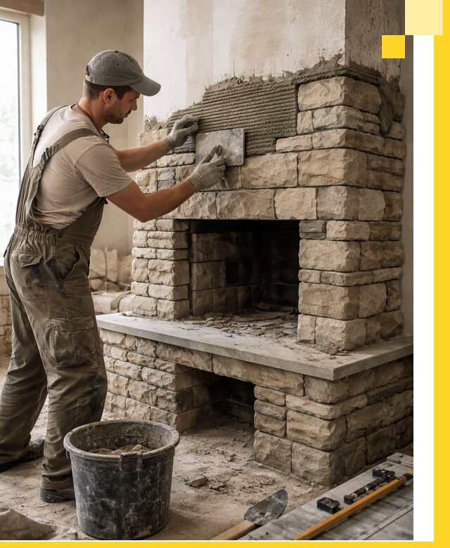 Строительство каминов под ключ в Кирове-Чепецке от проектирования до монтажа