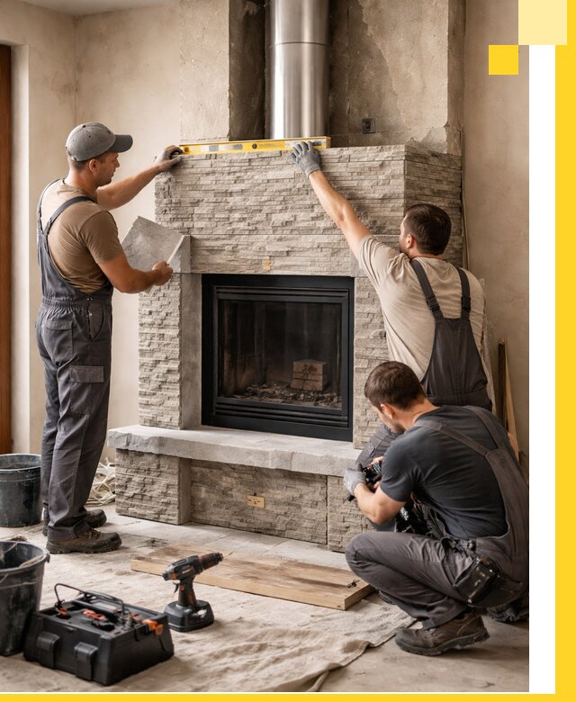 Профессиональный монтаж каминов под ключ в Кирове-Чепецке для дома