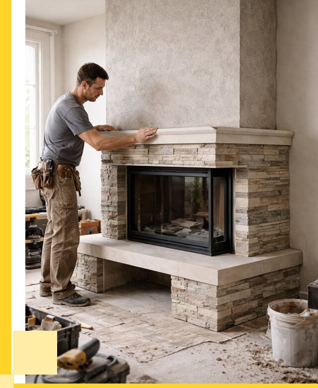 Изготовление каминов под ключ в Кирове-Чепецке от 163110 р. | ЭриданКрв