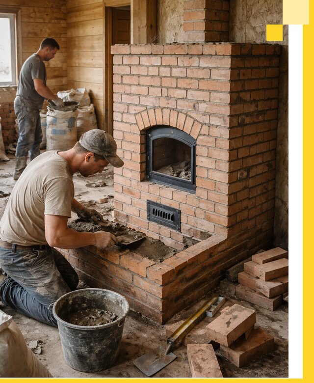 Профессиональное строительство печей в Кирове-Чепецке под ключ