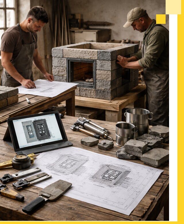 Разработка проектов печей с согласованием и монтажом в Кирове-Чепецке