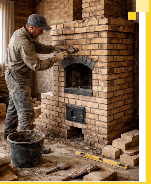 Кирпичные печи под ключ в Кирове-Чепецке: проектирование и кладка