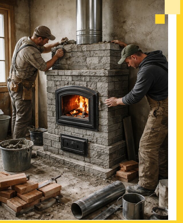 Производство, поставка и монтаж дровяных печей в Кирове-Чепецке