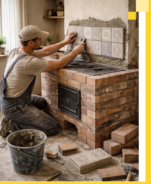 Печи с плитой на заказ монтаж гарантия и сервис в Кирове-Чепецке