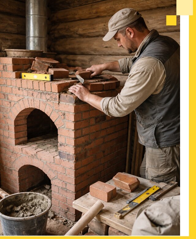 Изготовление и установка русских печей в Кирове-Чепецке под ключ