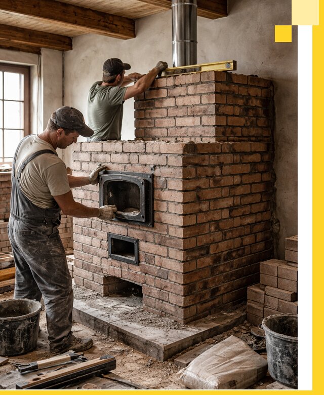 Печи для загородного дома под ключ в Кирове-Чепецке — монтаж и сервис