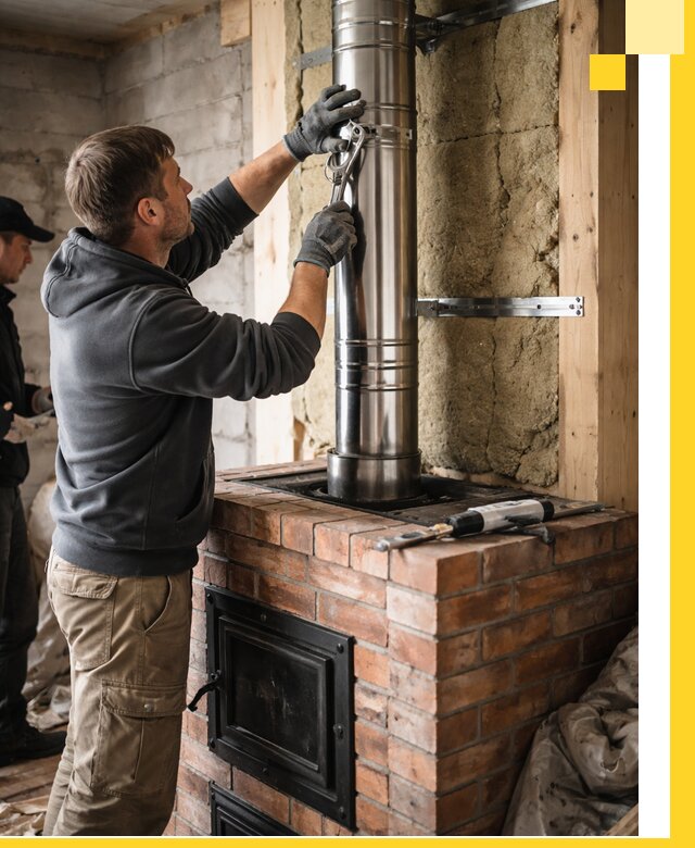 Изготовление и монтаж печей и дымоходов под ключ в Кирове-Чепецке