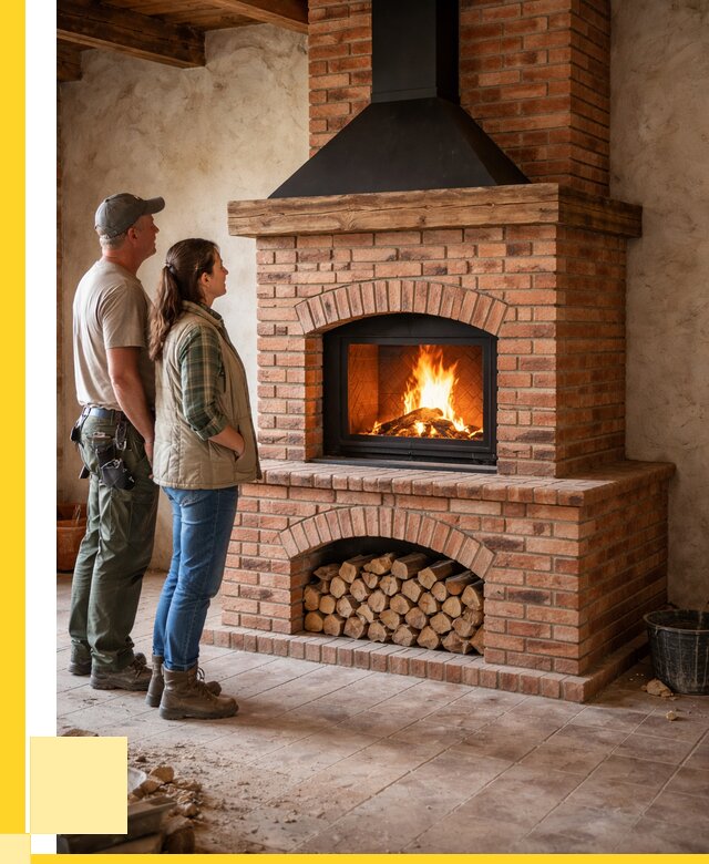 Печи камины из кирпича в Кирове-Чепецке от 130488 р. | ЭриданКрв