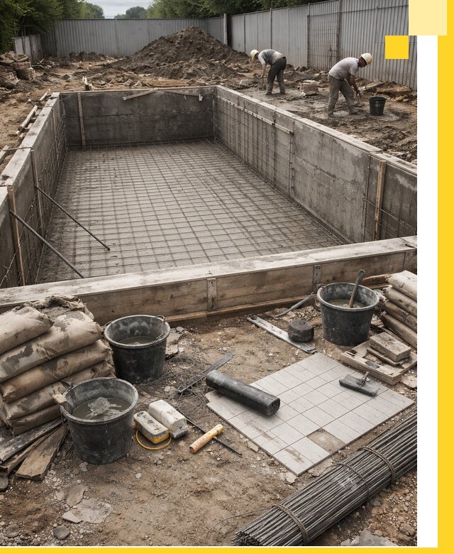 Строительство бассейнов под ключ в Кирове-Чепецке, дизайн и монтаж