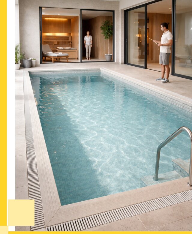 Отделка бассейна пленкой ПВХ в Кирове-Чепецке от 3806 р. - ЭриданКрв