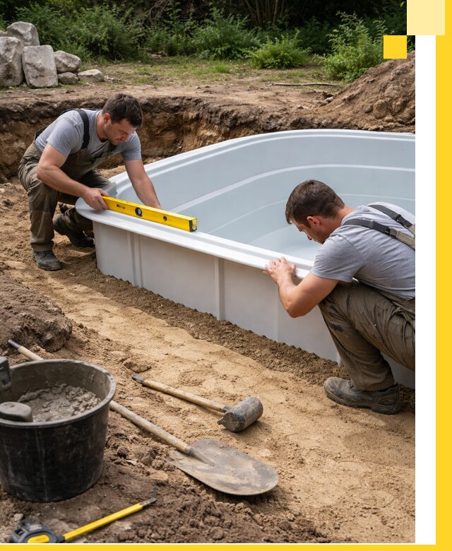 Производство и установка пластиковых бассейнов в Кирове-Чепецке под ключ