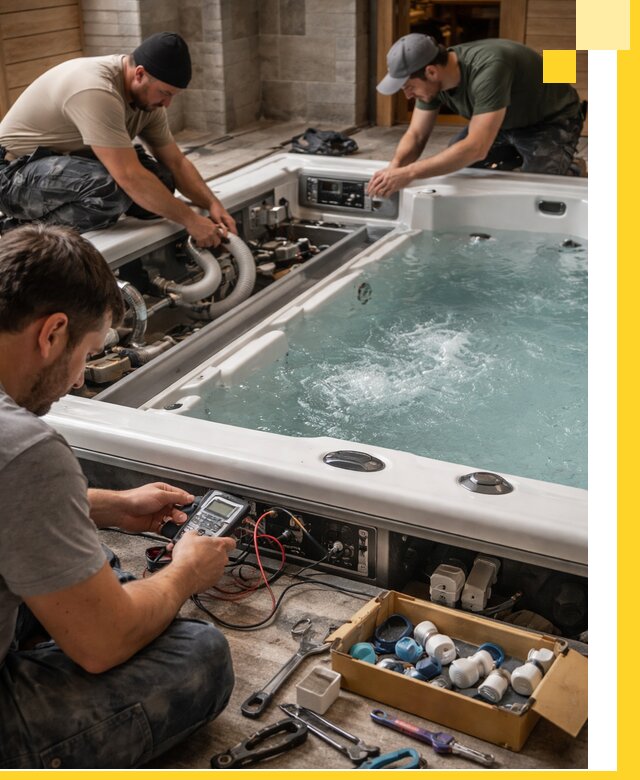 Гидромассажные бассейны под ключ в Кирове-Чепецке, дизайн и монтаж