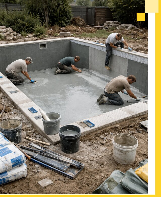 Изготовление и монтаж чаши бассейна под ключ в Кирове-Чепецке