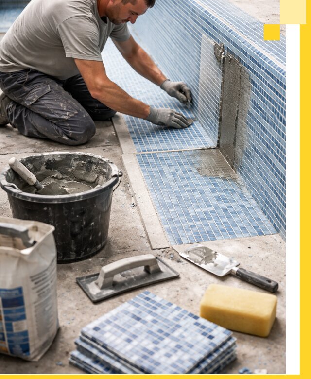 Укладка и ремонт мозаики для бассейнов под ключ в Кирове-Чепецке