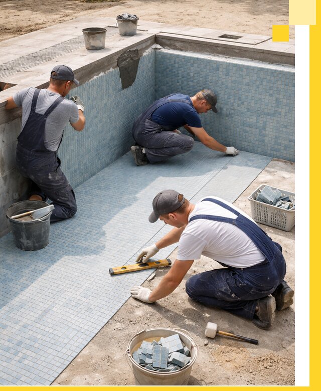 Укладка и установка плитки для бассейнов под ключ в Кирове-Чепецке