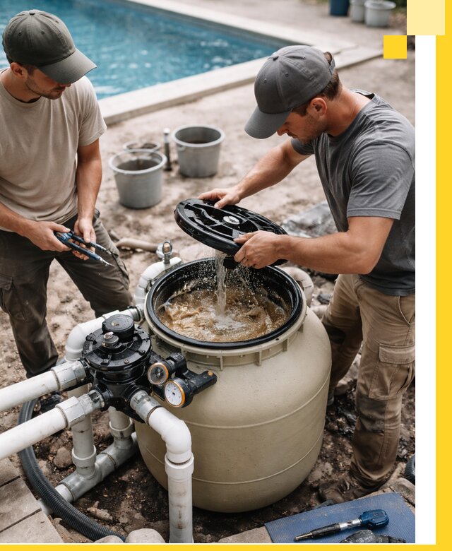 Установка и обслуживание песочных фильтров для бассейнов в Кирове-Чепецке