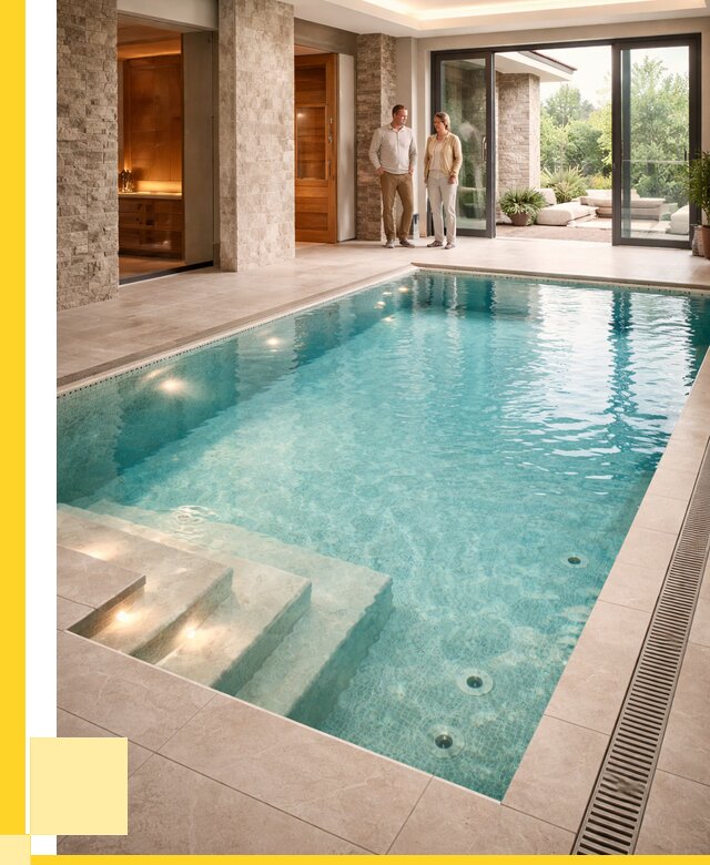 Бассейн во дворе в Кирове-Чепецке: проект, отделка от 1304880 р. | ЭриданКрв