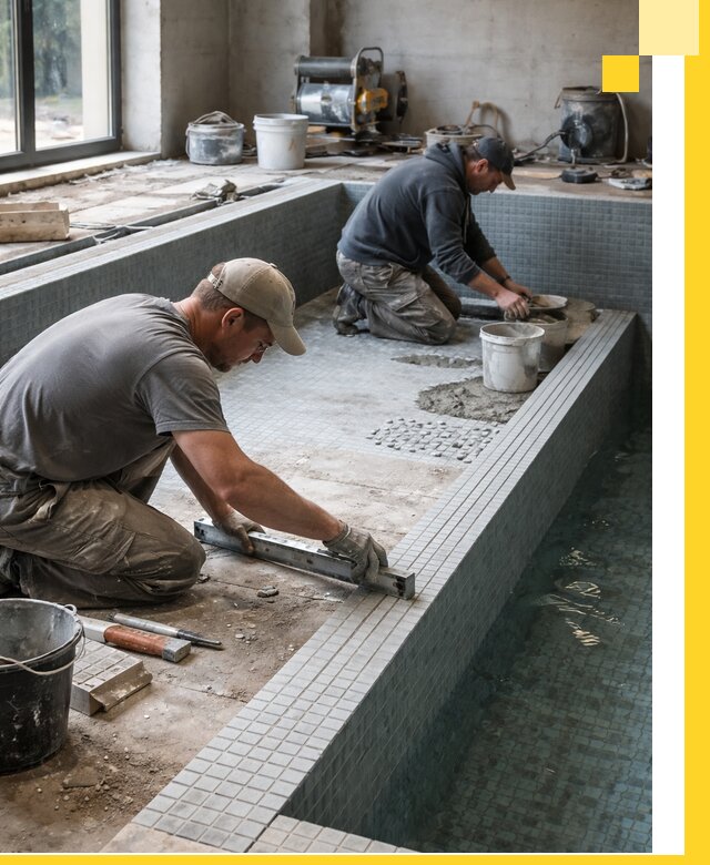 Строительство бассейна в частном доме в Кирове-Чепецке под ключ