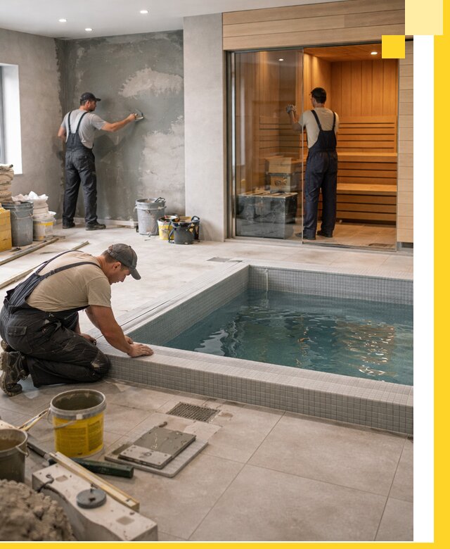 Проектирование и строительство сауны с бассейном в Кирове-Чепецке