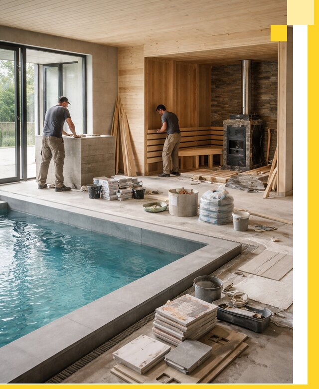 Проектирование и строительство бань с бассейном в Кирове-Чепецке