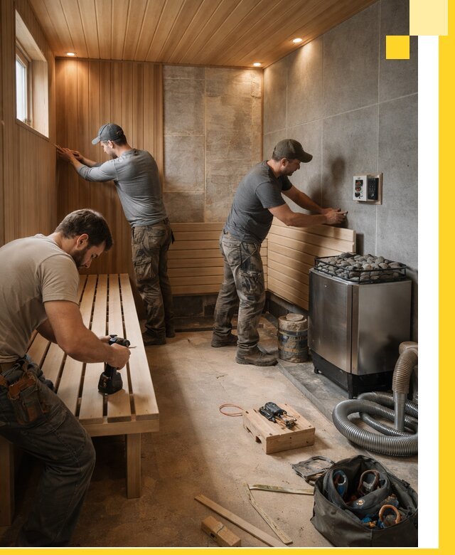 Сауны под ключ в Кирове-Чепецке, проектирование, строительство, отделка