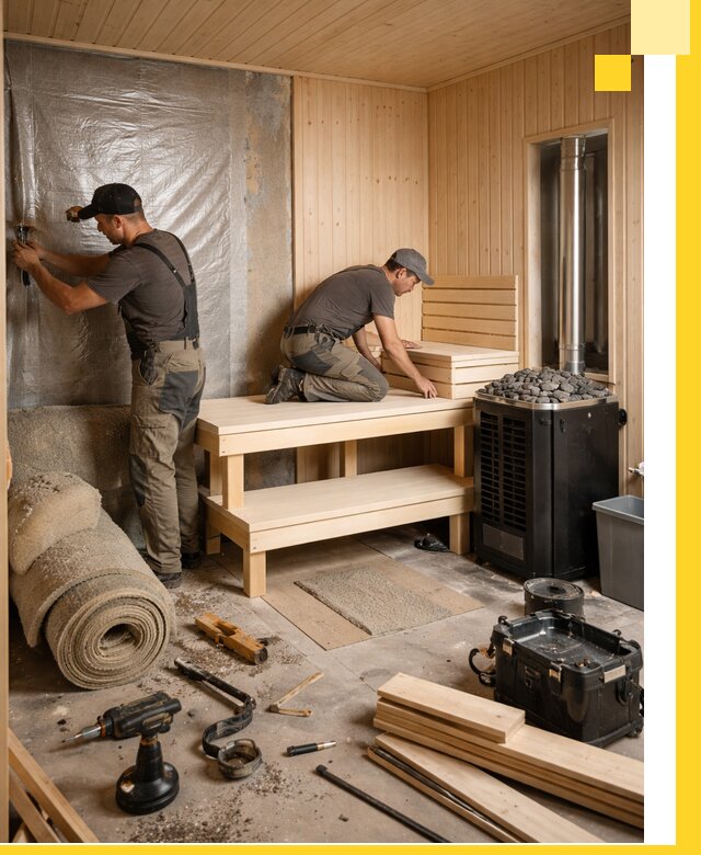 Проекты саун под ключ в Кирове-Чепецке дизайн и строительство