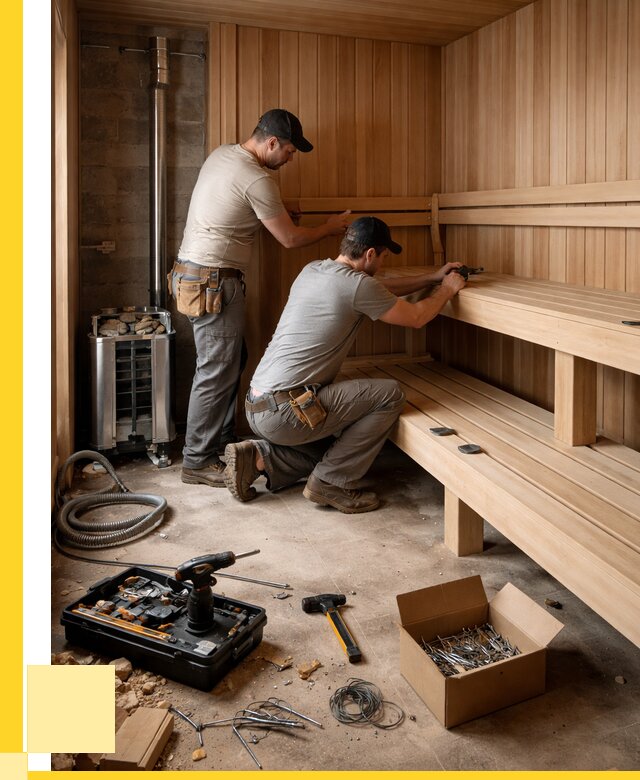 Монтаж саун под ключ в Кирове-Чепецке от 130488 р. | ЭриданКрв