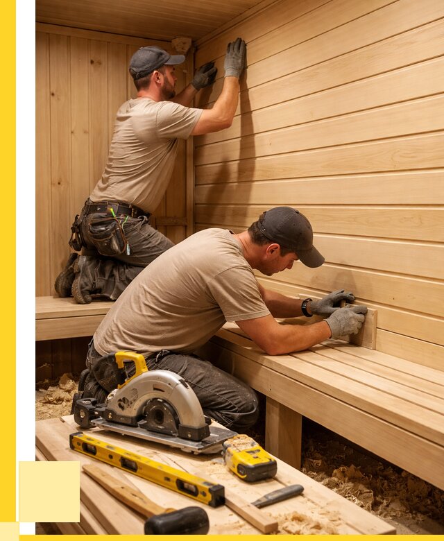 Обшивка саун вагонкой в Кирове-Чепецке от 2719 р. | ЭриданКрв