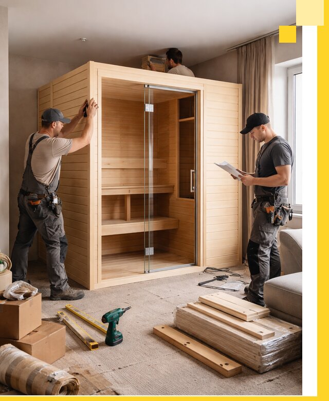 Установка и благоустройство саун в квартире в Кирове-Чепецке