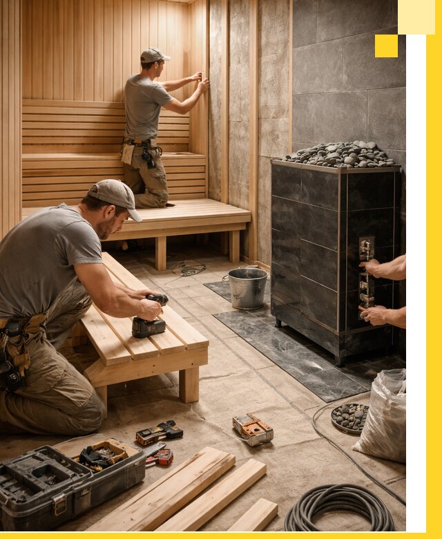 Дизайн и строительство интерьерных саун под ключ в Кирове-Чепецке