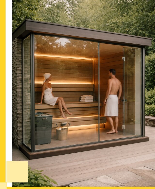 Сауна стеклянная и двери для сауны в Кирове-Чепецке от 271850 р. | ЭриданКрв
