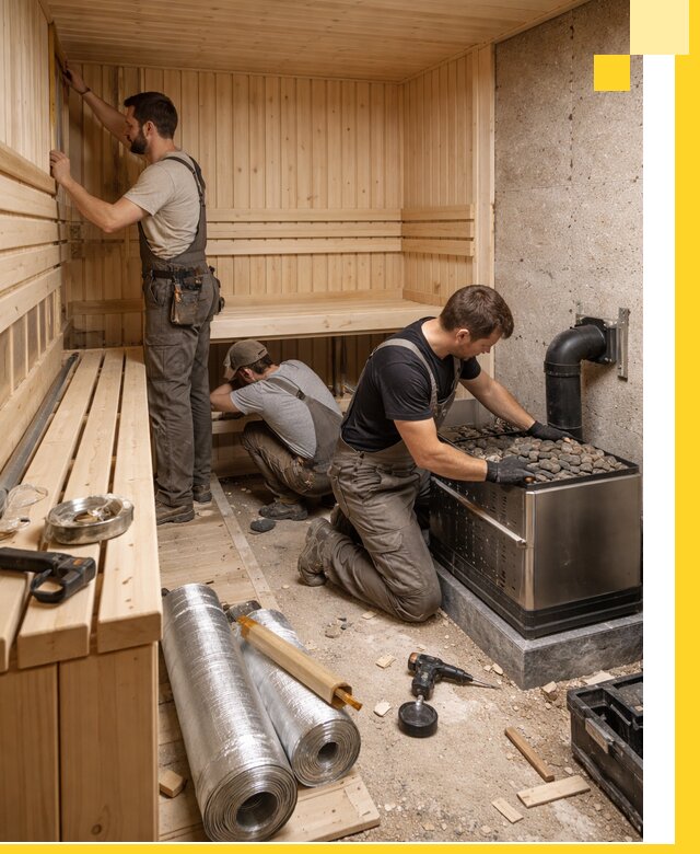 Индивидуальные сауны на заказ в Кирове-Чепецке под ключ, проект и монтаж