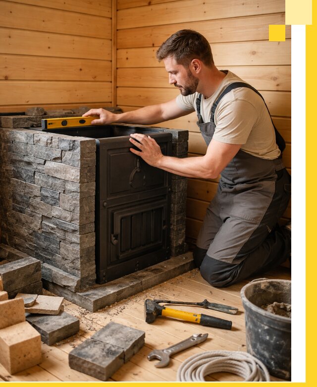 Производство и установка печей для саун под ключ в Кирове-Чепецке