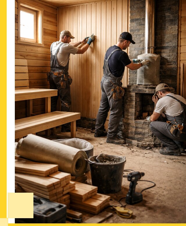 Ремонт бань под ключ в Кирове-Чепецке от 48933 р. | ЭриданКрв