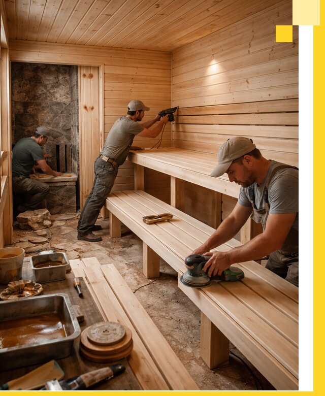 Профессиональная отделка бань в Кирове-Чепецке под ключ, с гарантией