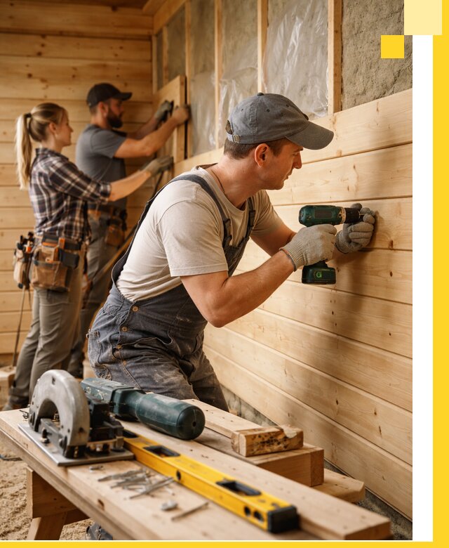 Обшивка бань под ключ в Кирове-Чепецке: отделка стен и потолков