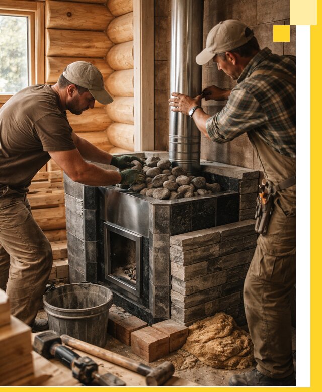 Строительство и отделка русских бань под ключ в Кирове-Чепецке