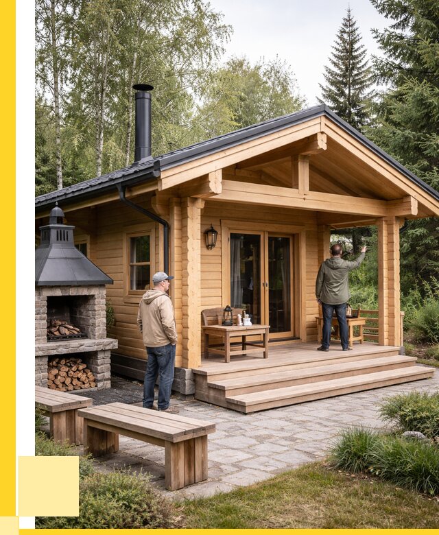 Деревянные бани под ключ в Кирове-Чепецке от 489330 р. | ЭриданКрв