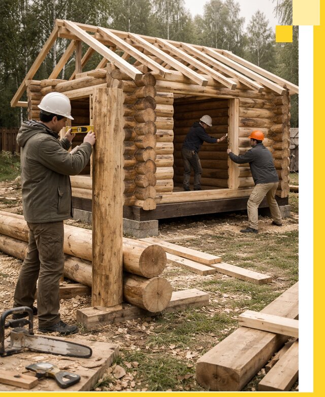 Строительство бань для дачи под ключ в Кирове-Чепецке с доставкой и монтажом