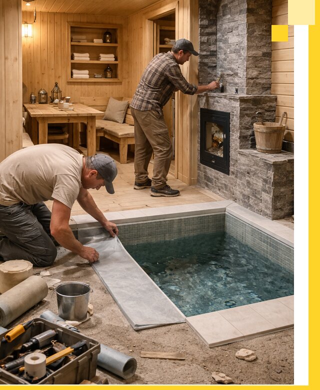 Строительство бань с комнатой отдыха под ключ в Кирове-Чепецке