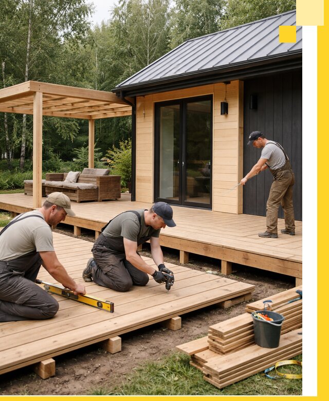 Строительство бань с террасой и бассейном под ключ в Кирове-Чепецке