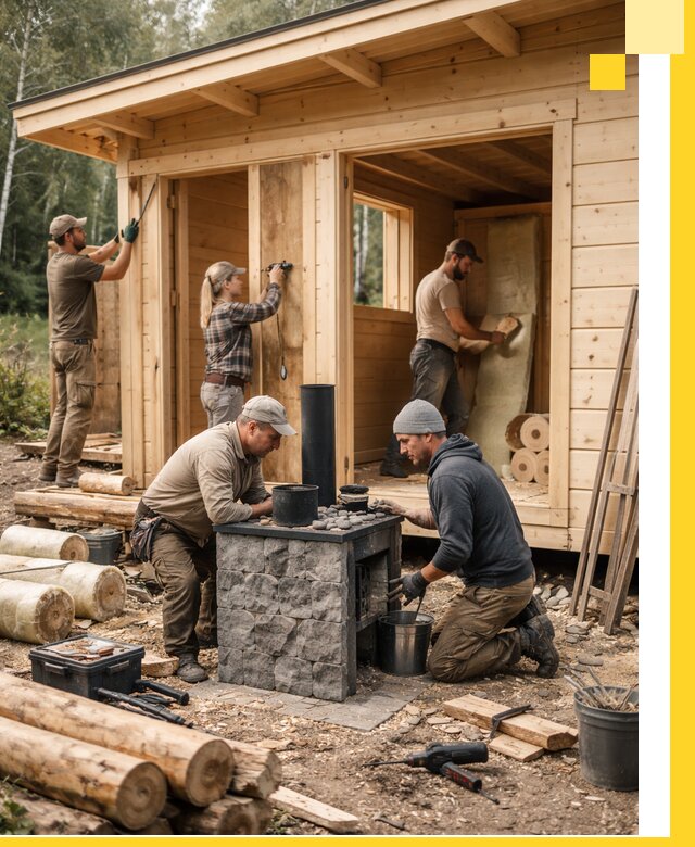 Купить баню под ключ в Кирове-Чепецке строительство монтаж отделка