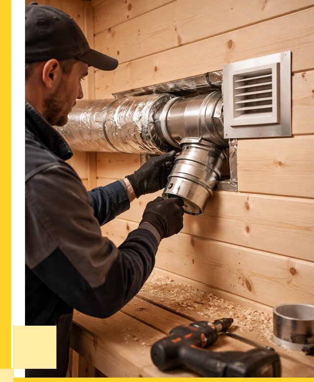 Монтаж вентиляции бани в Кирове-Чепецке от 13049 р. | ЭриданКрв