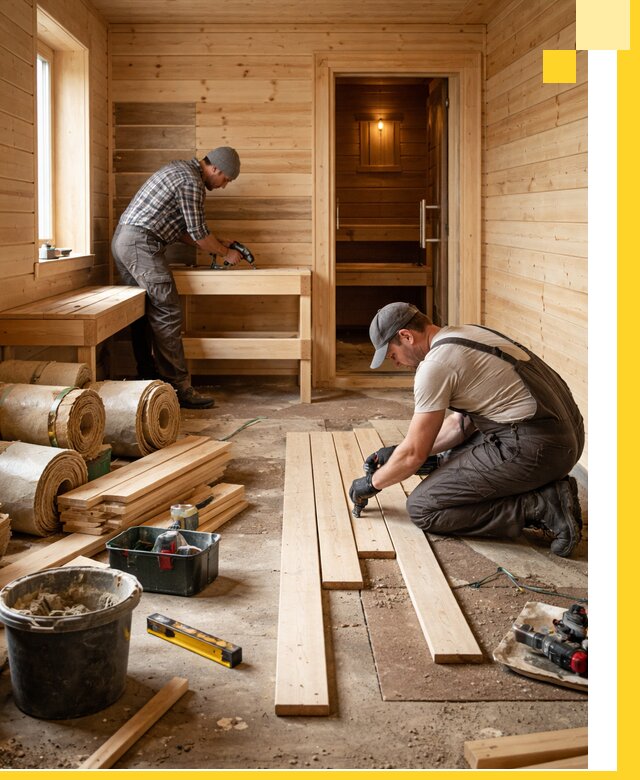 Индивидуальный проект бани с комнатой отдыха под ключ в Кирове-Чепецке