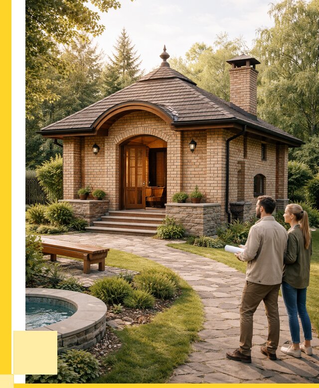 Проект кирпичной бани в Кирове-Чепецке от 32622 р. | ЭриданКрв