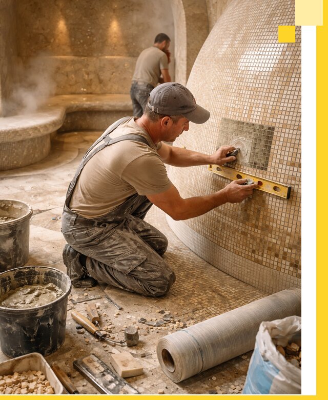 Хамам под ключ в Кирове-Чепецке: проектирование, строительство, отделка