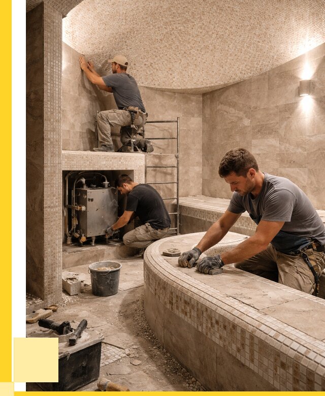 Монтаж хамамов под ключ в Кирове-Чепецке от 271850 р. ЭриданКрв