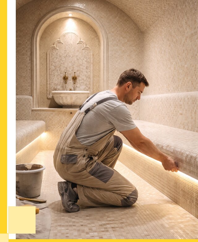 Отделка хамамов под ключ в Кирове-Чепецке от 5981 р. | ЭриданКрв